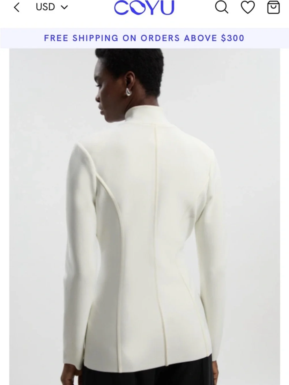 Karen Millen White Embellished Floral Appliqué Jacket - Picture 4 of 16